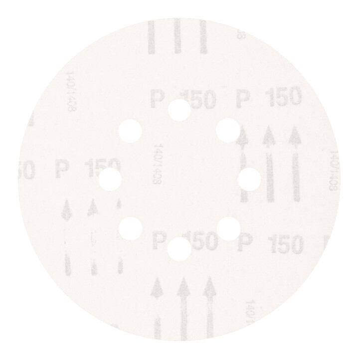 PFERD TOOLS Universal Korund Klettscheibe KSS Ø 150 A150 8 Absauglöcher für Exzenterschleifer