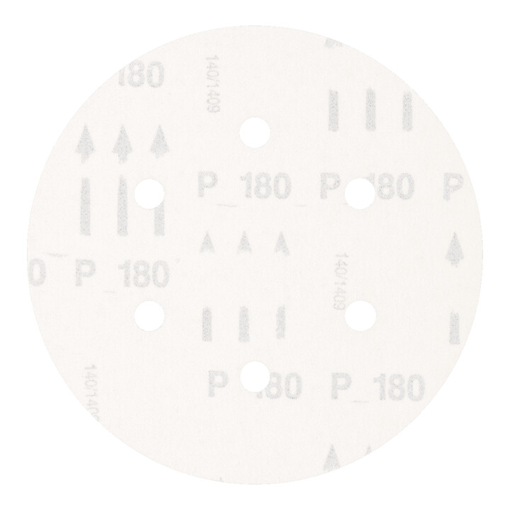 PFERD TOOLS Universal Korund Klettscheibe KSS Ø 150 A180 6 Absauglöcher für Exzenterschleifer