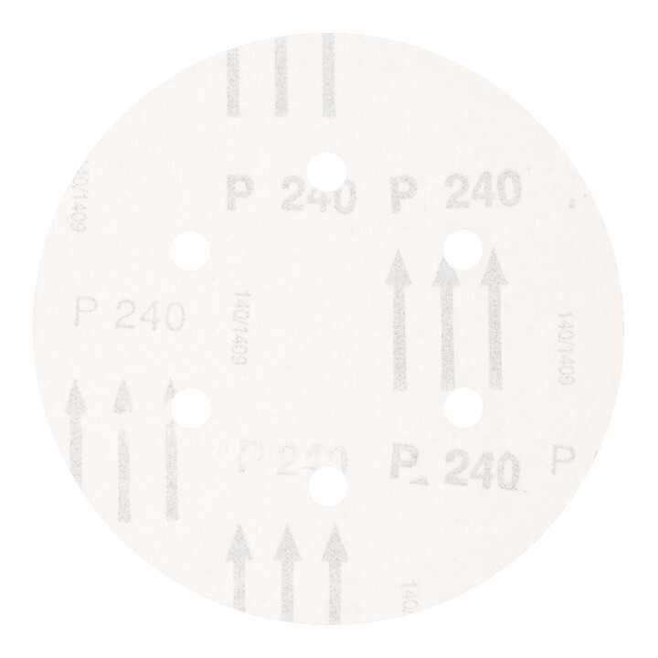 PFERD TOOLS Universal Korund Klettscheibe KSS Ø 150 A240 6 Absauglöcher für Exzenterschleifer