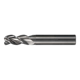 PFERD TOOLS VHM-Fräser Ø10mm, 3 Schneiden, 2xDC, Radius 1mm, unbeschichtet, Schaft HA, Performance Aluminium