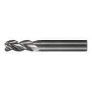 PFERD TOOLS VHM-Fräser Ø10mm, 3 Schneiden, 2xDC, Radius 2mm, unbeschichtet, Schaft HA, Performance Aluminium-1
