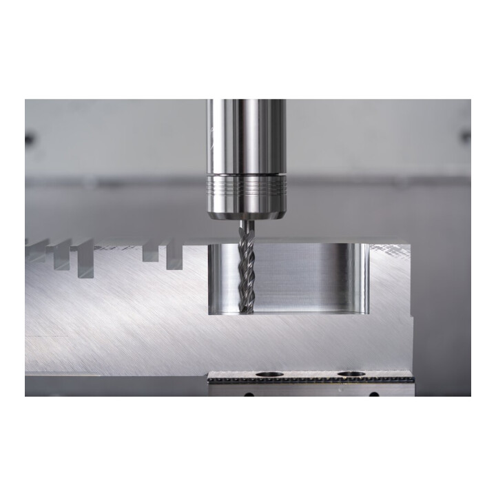 PFERD TOOLS VHM-Fräser Ø10mm, 3 Schneiden,>4xDC, Fase 0,2mm, unbeschichtet, Schaft HA, Performance Aluminium