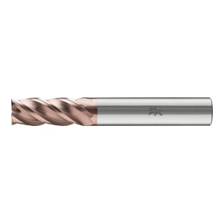 PFERD TOOLS VHM-Fräser Ø10mm, 4 Schneiden, 2xDC, Fase 0,2mm 45°, AlTiN / TiSiXN beschichtet, Schaft HB, Performance Rostfrei