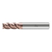 PFERD TOOLS VHM-Fräser Ø10mm, 4 Schneiden, 2xDC, Fase 0,2mm 45°, AlTiN / TiSiXN beschichtet, Schaft HB, Performance Rostfrei-1