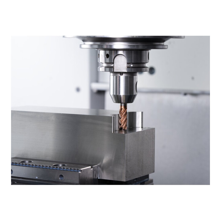 PFERD TOOLS VHM-Fräser Ø10mm, 5 Schneiden, mit Spanteiler, 2xDC, Radius 0,5mm, AlTiN / TiSiXN beschichtet, Schaft HB, Performance Rostfrei