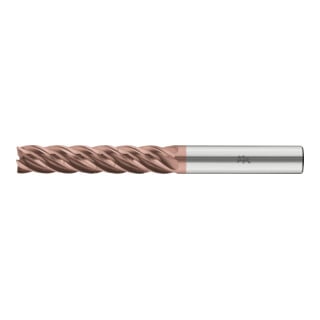 PFERD TOOLS VHM-Fräser Ø10mm, 5 Schneiden, mit Spanteiler, 5xDC, Radius 0,5mm, AlTiN / TiSiXN beschichtet, Schaft HB, Performance Rostfrei
