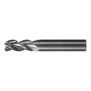 PFERD TOOLS VHM-Fräser Ø12mm, 3 Schneiden, 2xDC, Radius 1mm, unbeschichtet, Schaft HA, Performance Aluminium