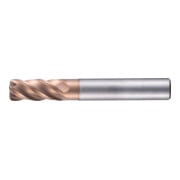 PFERD TOOLS VHM-Fräser Ø12mm, 4 Schneiden, 2xDC, Radius 0,5mm, AlTiN / TiSiXN beschichtet, Schaft HA, Performance Rostfrei-1