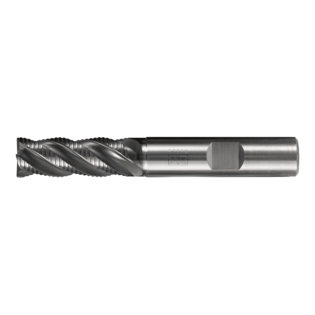 PFERD TOOLS VHM-Fräser Ø12mm, 4 Schneiden, mit Schruppverzahnung, 2xDC, Fase 0,4mm, AlCrN beschichtet, Schaft HB, Universal