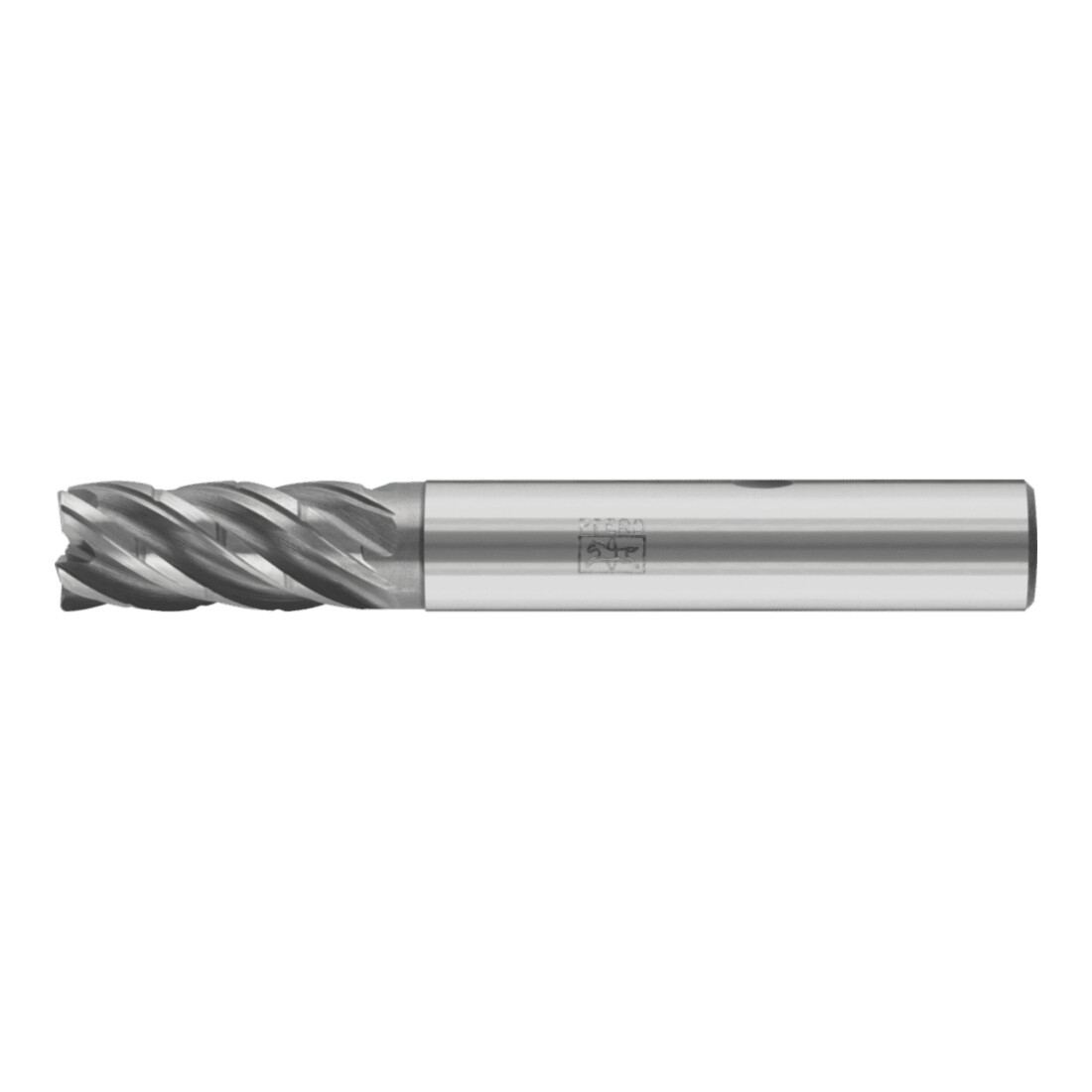 PFERD TOOLS VHM-Fräser Ø12mm, 5 Schneiden, mit Spanteiler, 2xDC, Radius 0,5mm, AlCrN beschichtet, Schaft HB, Universal