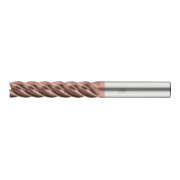 PFERD TOOLS VHM-Fräser Ø12mm, 5 Schneiden, mit Spanteiler, 5xDC, Radius 0,5mm, AlTiN / TiSiXN beschichtet, Schaft HB, Performance Rostfrei-1
