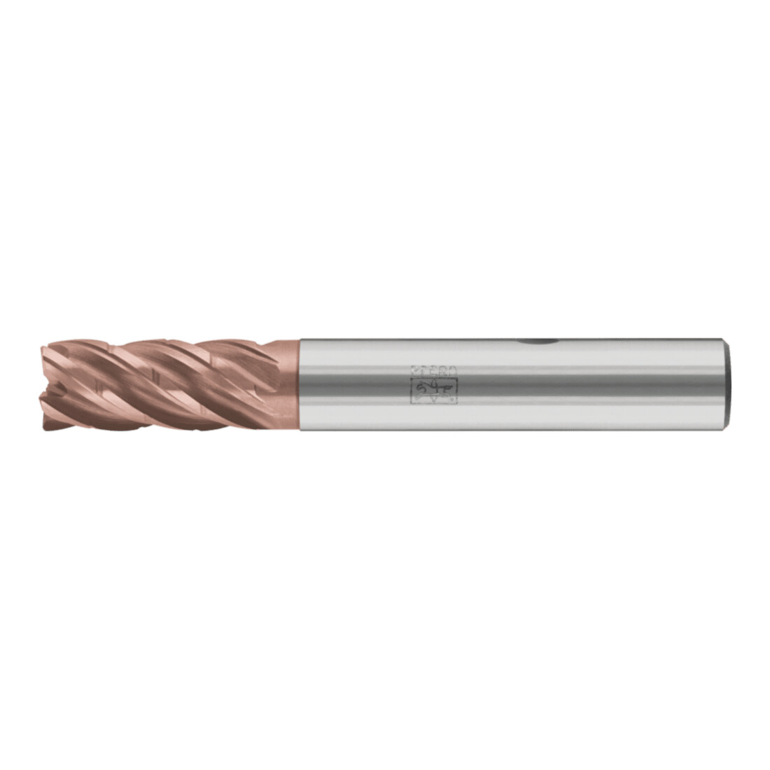 PFERD TOOLS VHM-Fräser Ø16mm, 5 Schneiden, mit Spanteiler, 2xDC, Radius 1mm, AlTiN / TiSiXN beschichtet, Schaft HB, Performance Rostfrei