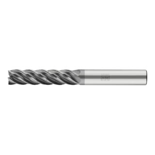 PFERD TOOLS VHM-Fräser Ø16mm, 5 Schneiden, mit Spanteiler, 4xDC, Radius 1mm, AlCrN beschichtet, Schaft HB, Universal