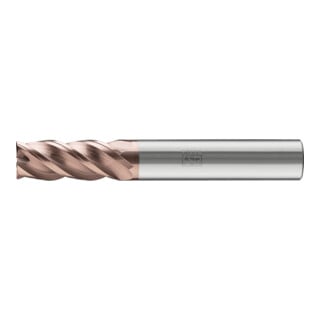PFERD TOOLS VHM-Fräser Ø25mm, 4 Schneiden, 2xDC, Fase 0,3mm 45°, AlTiN / TiSiXN beschichtet, Schaft HA, Performance Rostfrei