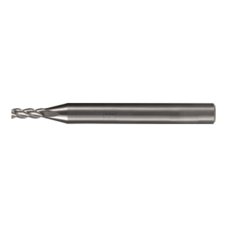 PFERD TOOLS VHM-Fräser Ø4mm, 3 Schneiden, 2xDC, Fase 0,05mm 45°, unbeschichtet, Schaft HA, Performance Aluminium