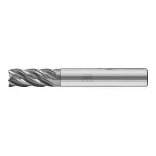 PFERD TOOLS VHM-Fräser Ø6mm, 5 Schneiden, mit Spanteiler, 2xDC, Radius 0,5mm, AlCrN beschichtet, Schaft HB, Universal