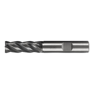 PFERD TOOLS VHM-Fräser Ø8mm, 4 Schneiden, mit Schruppverzahnung, 2xDC, Fase 0,2mm, AlCrN beschichtet, Schaft HB, Universal