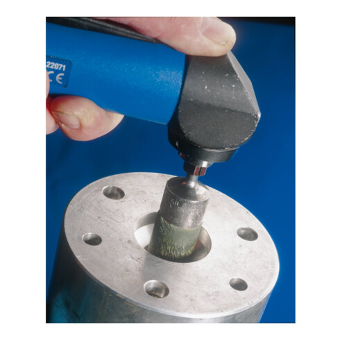 PFERD TOOLS Vulkanisierte Pinselbürste weich ungezopft PBV Ø22 mm Schaft-Ø6 mm Stahl-Draht-Ø0,25