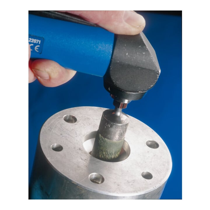 PFERD TOOLS Vulkanisierte Pinselbürste weich ungezopft PBV Ø22 mm Schaft-Ø6 mm Stahl-Draht-Ø0,25