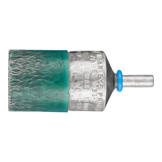 PFERD TOOLS Vulkanisierte Pinselbürste weich ungezopft PBV Ø30mm Schaft-Ø6 mm Stahl-Draht-Ø0,35