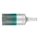 PFERD TOOLS Vulkanisierte Pinselbürste weich ungezopft PBV Ø22 mm Schaft-Ø6 mm Stahl-Draht-Ø0,25