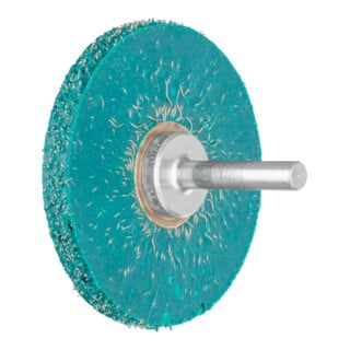 PFERD TOOLS Vulkanisierte Rundbürste weich ungezopft RBV Ø63x7 mm Schaft-Ø6 mm Stahl-Draht-Ø0,30