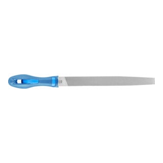 PFERD TOOLS Werkstattfeile mit Heft Flachspitz 200mm Hieb 1 für grobe Zerspanung, Schruppen