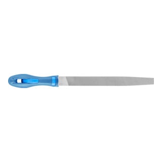 PFERD TOOLS Werkstattfeile mit Heft Flachspitz 200mm Hieb 3 für Feinbearbeitung, Schlichten