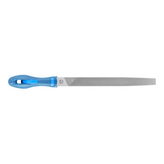 PFERD TOOLS Werkstattfeile mit Heft Flachspitz 250mm Hieb 1 für grobe Zerspanung, Schruppen