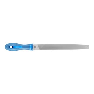 PFERD TOOLS Werkstattfeile mit Heft Flachspitz 250mm Hieb 3 für Feinbearbeitung, Schlichten