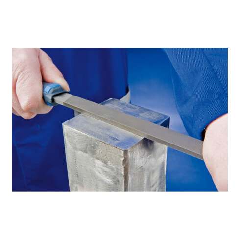 PFERD TOOLS Werkstattfeile mit Heft Flachstumpf 150mm Hieb 2 universell zum Schruppen und Schlichten