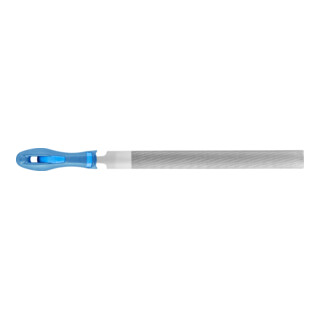 PFERD TOOLS Werkstattfeile mit Heft Halbrund 250mm Hieb 3 für Feinbearbeitung, Schlichten