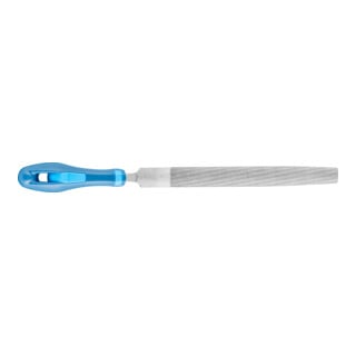 PFERD TOOLS Werkstattfeile mit Heft Halbrund-Spitz 150mm Hieb 1 für grobe Zerspanung, Schruppen