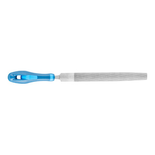 PFERD TOOLS Werkstattfeile mit Heft Halbrund-Spitz 150mm Hieb 1 für grobe Zerspanung, Schruppen
