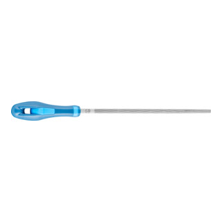 PFERD TOOLS Werkstattfeile mit Heft Rund 150mm Hieb 1 für grobe Zerspanung, Schruppen