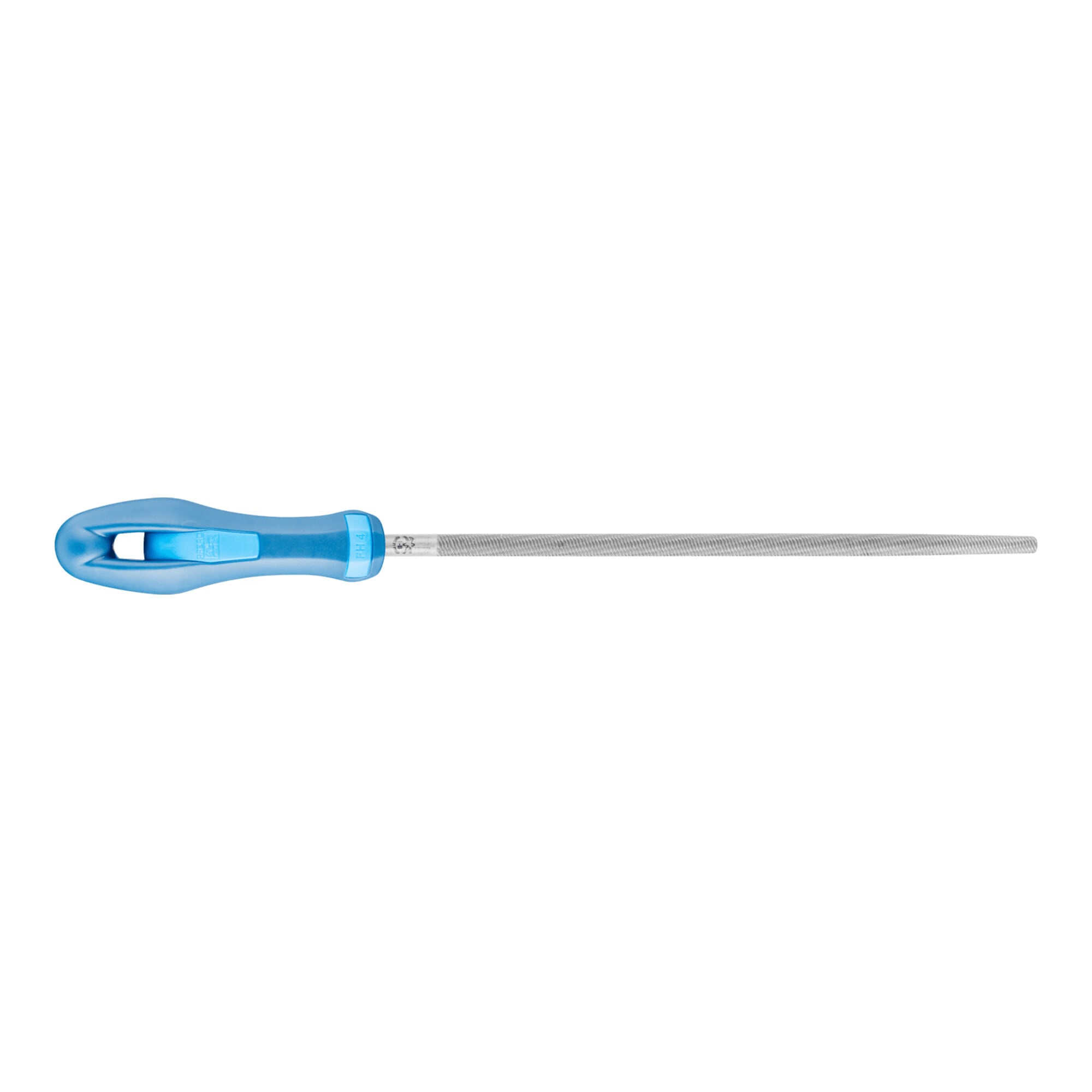 PFERD TOOLS Werkstattfeile mit Heft Rund 200mm Hieb 1 für grobe Zerspanung, Schruppen