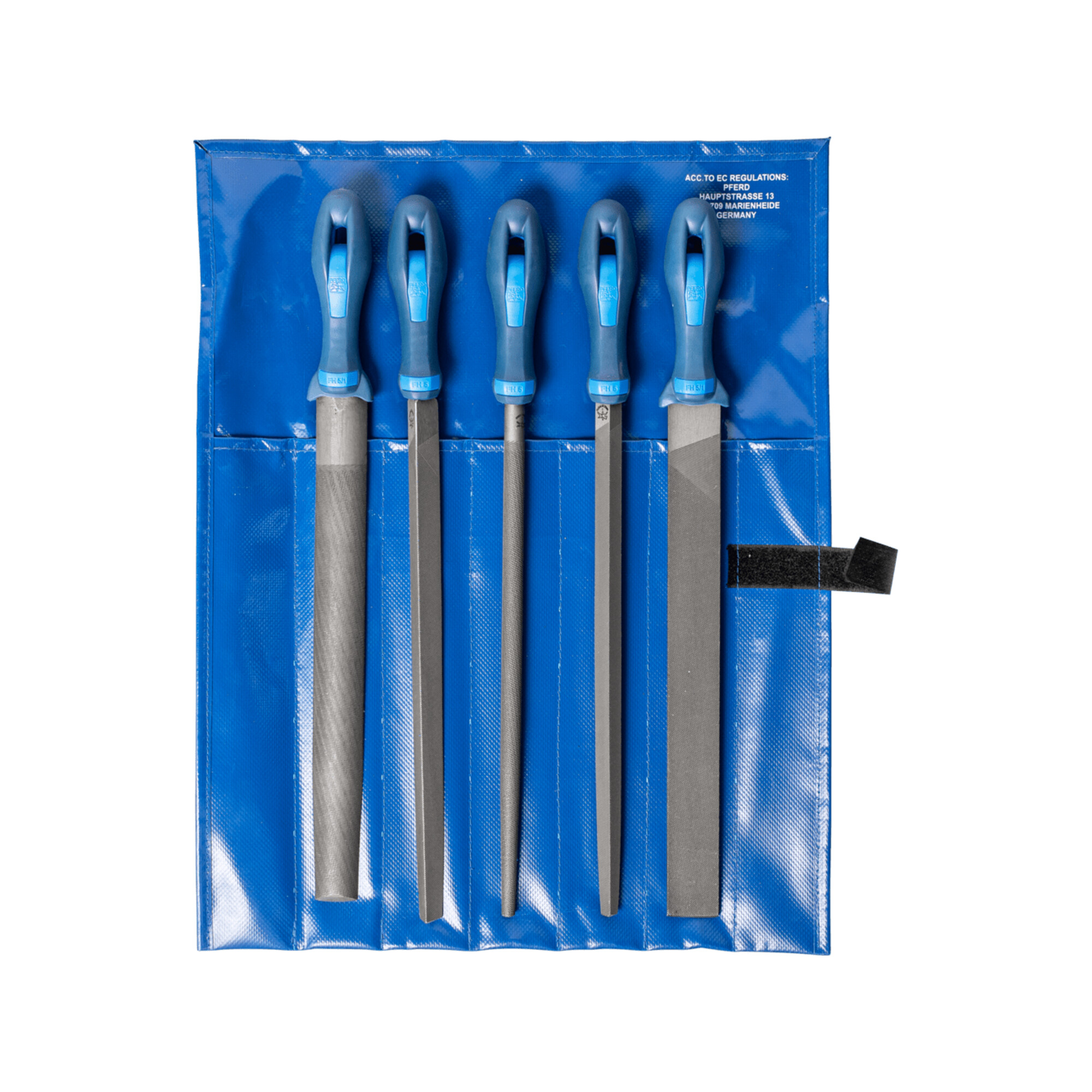 PFERD Werkstattfeilen-Set 5-tlg. in Rolltasche 300mm Hieb 2, 11800552