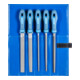 PFERD TOOLS Werkstattfeilen-Set WR 5-tlg. in Rolltasche 200mm Hieb 1 für grobe Zerspanung, Schruppen-1