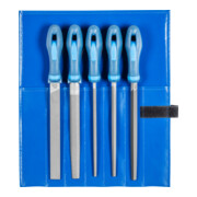 PFERD TOOLS Werkstattfeilen-Set WR 5-tlg. in Rolltasche 200mm Hieb 2 universell zum Schruppen und Schlichten