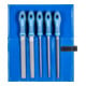 PFERD TOOLS Werkstattfeilen-Set WR 5-tlg. in Rolltasche 200mm Hieb 3 für Feinbearbeitung, Schlichten-1