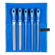 PFERD TOOLS Werkstattfeilen-Set WR 5-tlg. in Rolltasche 250mm Hieb 2 universell zum Schruppen und Schlichten