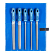 PFERD TOOLS Werkstattfeilen-Set WR 5-tlg. in Rolltasche 250mm Hieb 2 universell zum Schruppen und Schlichten