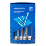 PFERD TOOLS Werkstattfeilen-Set WRU 5-tlg. in Rolltasche 250mm Hieb 1 für grobe Zerspanung, Schruppen