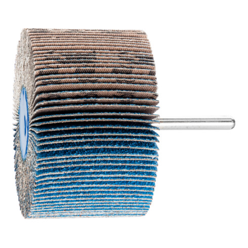 PFERD TOOLS Zirkon Fächerschleifer F Ø 80x50mm Schaft-Ø 6 mm Z-COOL60 für kühlen Schliff auf Edelstahl