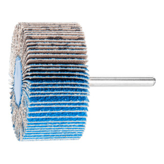 PFERD TOOLS Zirkon Fächerschleifer F Ø 60x30mm Schaft-Ø 6 mm Z-COOL60 für kühlen Schliff auf Edelstahl