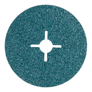PFERD TOOLS Zirkon Fiberscheibe Ø 100mm Z24 für hohen Abtrag auf Stahl