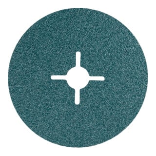 PFERD TOOLS Zirkon Fiberscheibe Ø 100mm Z50 für hohen Abtrag auf Stahl