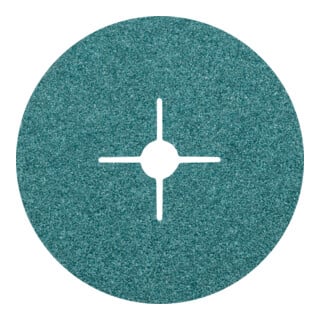PFERD TOOLS Zirkon Fiberscheibe Ø 180mm Z24 für hohen Abtrag auf Stahl