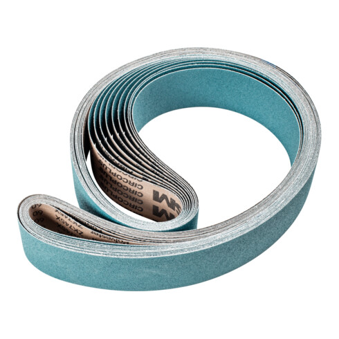PFERD TOOLS Zirkon Schleifband BA 75x2000mm Z60 FORTE für hohen Abtrag mit Bandschleifer