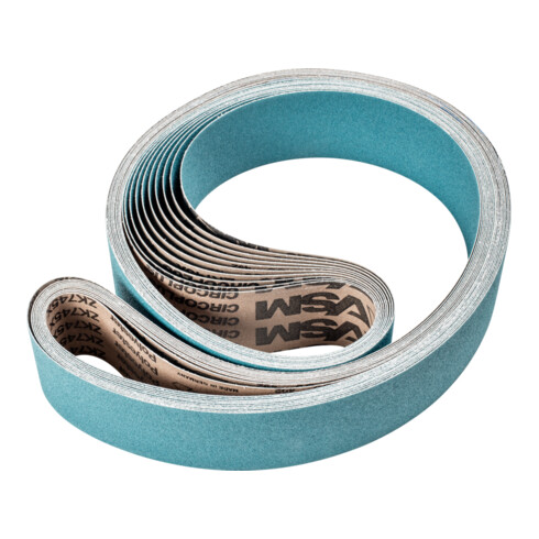 PFERD TOOLS Zirkon Schleifband BA 75x2000mm Z80 FORTE für hohen Abtrag mit Bandschleifer